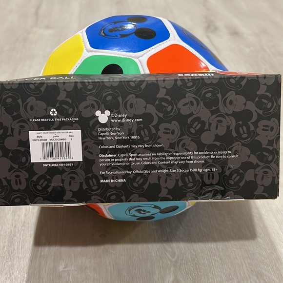 NIB Disney Mickey Mouse Soccer Ball - Picture 6 of 7